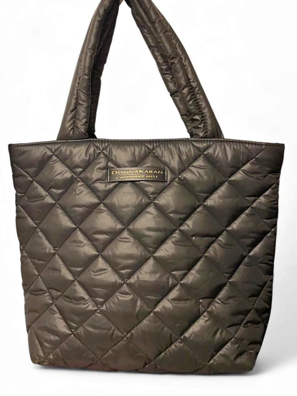 Donna Karan Cashmere Mist Quilted Tote Black